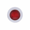 3 LED Dual Function Mini Light With Bezel (Clearance/Marker) - Red LED/Red Lens