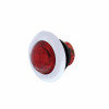 3 LED Dual Function Mini Light With Bezel (Clearance/Marker) - Red LED/Red Lens