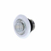 3 LED Dual Function Mini Light With Bezel (Clearance/Marker) - Amber LED/Clear Lens