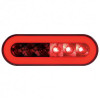 22 LED 6" Oval GloLight (Stop, Turn & Tail) - Red LED/Red Lens