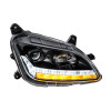 "Blackout" Projection Headlight With LED Sequential Turn & DRL For 2012-2021 Peterbilt 579- Passenger