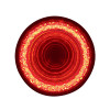 24 LED 4" Round Mirage Light (Stop, Turn & Tail) - Red LED/Clear Lens (Bulk)