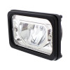 ULTRALIT - Heated 4" X 6" LED Headlight With Glass Lens & Aluminum Housing - High Beam - Chrome