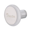 "Tractor" Deluxe Air Valve Knob - Stainless Plaque With Cursive Script