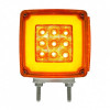 53 LED Double Stud Double Face GloLight With Side Marker (Turn Signal) Driver - Amber & Red LED/Amber & Red Le