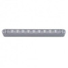 10 LED 9" Turn Signal Light Bar With Bezel - Amber LED/Clear Lens