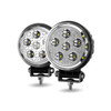 2 X 4.5" ROUND 'RADIANT SERIES' COMBINATION SPOT & FLOOD LED WORK LAMPS WITH 180° SIDE LIGHT OUTPUT