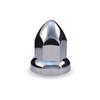 Chrome Plastic 33mm Nut Cover with Flange - Case of 60