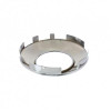 Universal Chrome Front Hub Cap With Hubometer Hole - 1" Lip