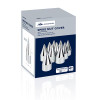 33mm X 4-1/8" Chrome Plastic Spike Nut Covers - Thread-On (Box of 10)