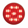 30" Heavy Duty Mud Flap Hangers With 9 LED End Cap & Bezel - Red LED/Red Lens (Pair)