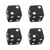 High quality plastic dice valve caps.
Black dice with white dots.
Universal design for cars, pickups, trucks and motorcycles, fits all standard valve stems.
Easy to install and no tools required, just screws valve cap onto tire valve stem.