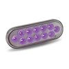 RED STOP, TURN & TAIL TO PURPLE AUXILIARY OVAL LED LIGHT - 12 DIODES