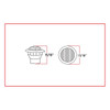 3/4" RED MARKER TO GREEN AUXILIARY ROUND LED LIGHT - 2 DIODES