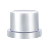 3/4" X 5/8" Chrome Plastic Flat Top Nut Cover - Push-On (Bulk)