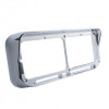 Rectangular Dual Headlight Bezel With Visor - LED Cutout