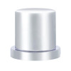 33mm X 2" Chrome Plastic Flat Top Nut Covers With Flange - Push-On (10-Pack)