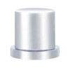 33mm X 2" Chrome Plastic Flat Top Nut Cover With Flange - Push-On (Bulk)