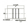 Silicone Hose 3" X 6" Hight Temp Silicone Charge Air Cooler Hose