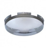 5 Even Notched Chrome Dome Front Hub Cap - 3/4" Side Wall