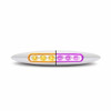 6" DUAL REVOLUTION AMBER MARKER TO PURPLE AUXILIARY SLIM LED LIGHT (6 DIODES)