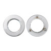 FLANGE MOUNT BEZEL WITH HIDDEN STUDS FOR 2.5″ ROUND LIGHT STAINLESS STEEL