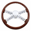 Thanks to United Pacific, you have all kinds of steering wheels to choose from - to wood, chrome, to all the colors of the rainbow. We also carry a variety of steering wheel covers and spinners to help make steering maneuvers easier on you.