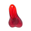 8-1/4" Tall Large Low-Hanging Rubber Balls With LED Light - Red LED