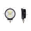 4.5" 24 High Power LED Work Light With "X" Blue Light Guide