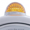 Chrome Guide 682-C Headlight H6024 & Dual Mode LED Signal - Amber Lens
