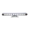 Chrome 10 LED Light Bar With 180 Degree Swivel Base - Dual Function White LED/Clear Lens