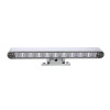 Chrome 10 LED Light Bar With 180 Degree Swivel Base - Dual Function White LED/Clear Lens