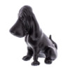 Die-Cast Bassett Hound Hood Ornament - Matte Black