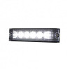 6 High Power LED Low Profile Warning Lighthead - White LED
