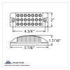 21 LED Rectangular Light (Clearance/Marker) - Amber LED/Clear Lens