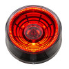 4 LED 2-1/2" Round Abyss Light (Clearance/Marker) - Red LED/Clear Lens