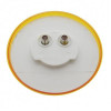 9 LED 2-1/2" Round Pure Reflector Light (Clearance/Marker) - Amber LED/Amber Lens