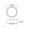 9 LED 2-1/2" Round GloLight (Clearance/Marker) - Amber LED/Clear Lens