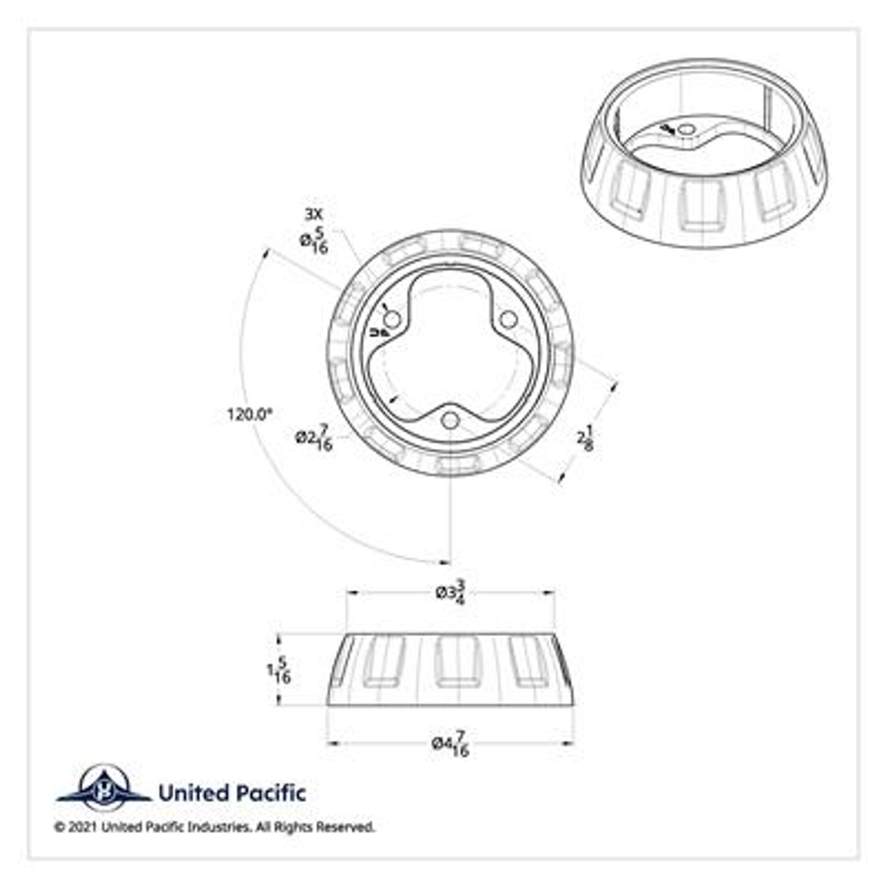 Steering Wheel Horn Bezel - Liquid Silver