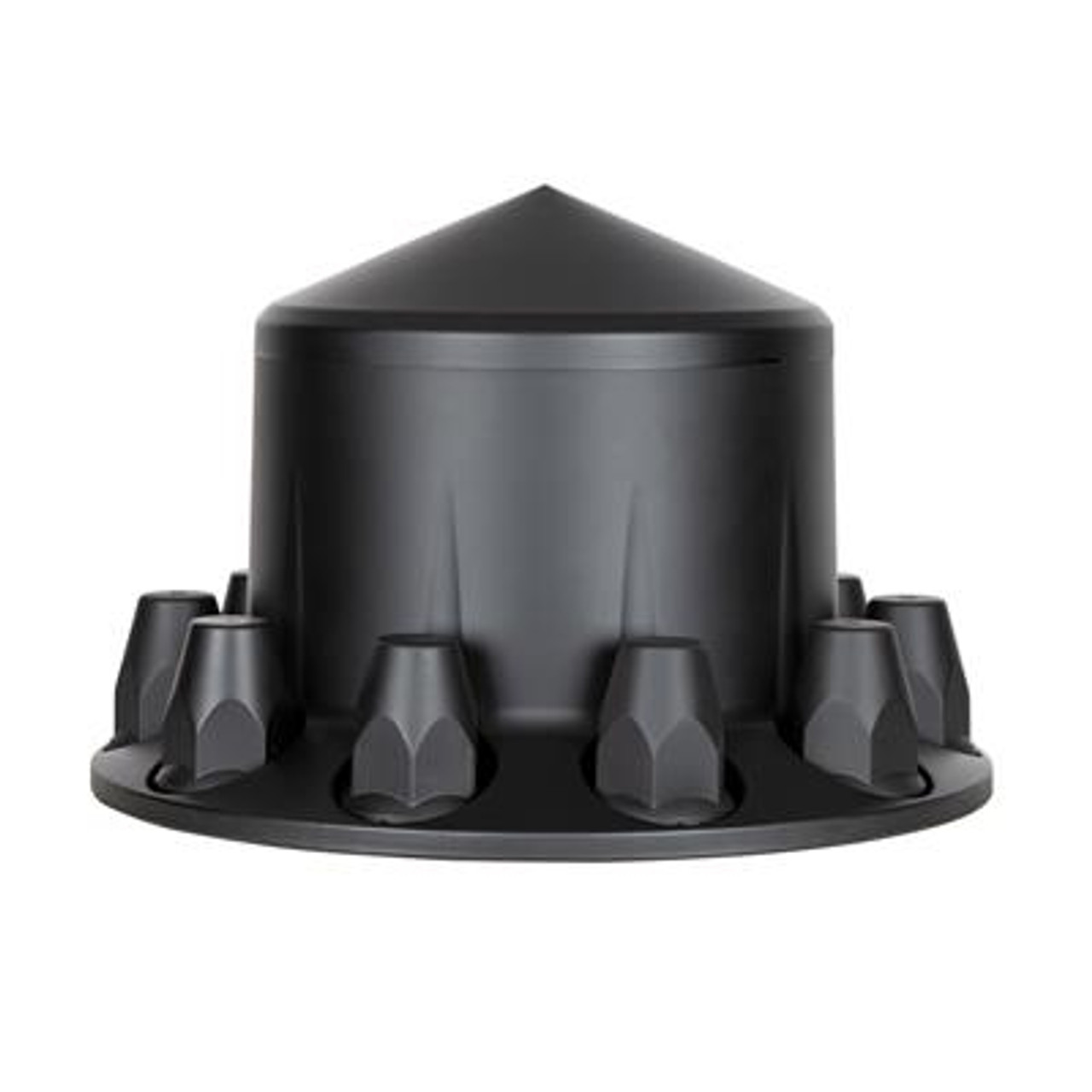 Pointed Rear Axle Cover With 33mm Standard Thread-On Nut Cover - Matte Black