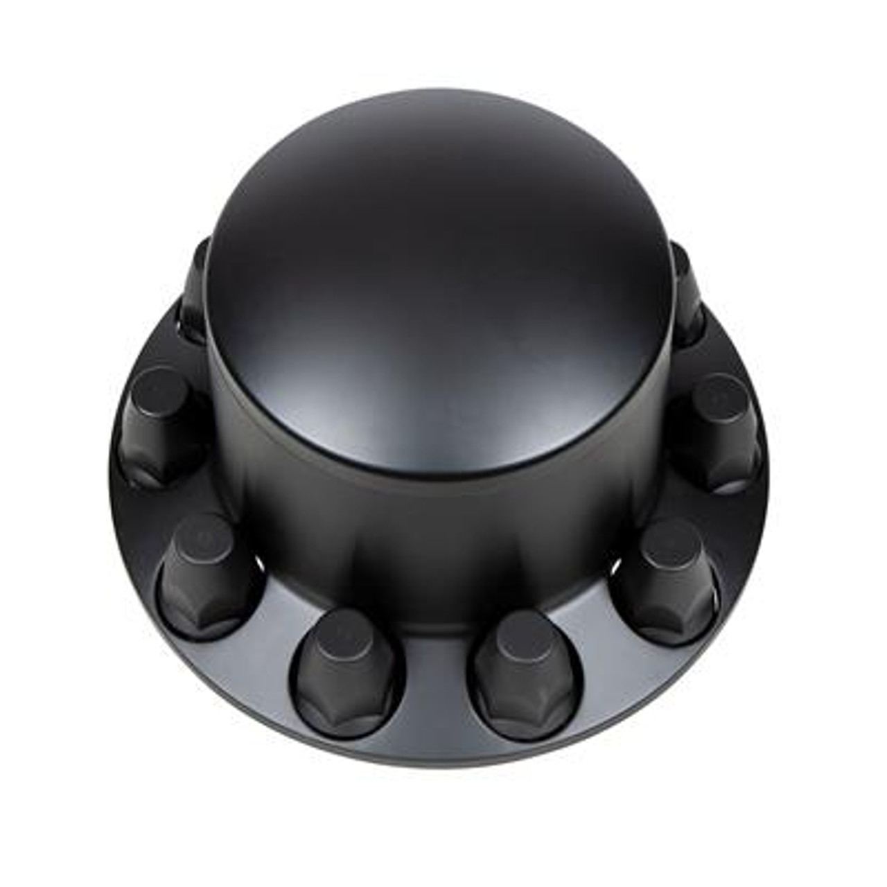 Dome Rear Axle Cover With 33mm Standard Thread-On Nut Covers - Matte Black