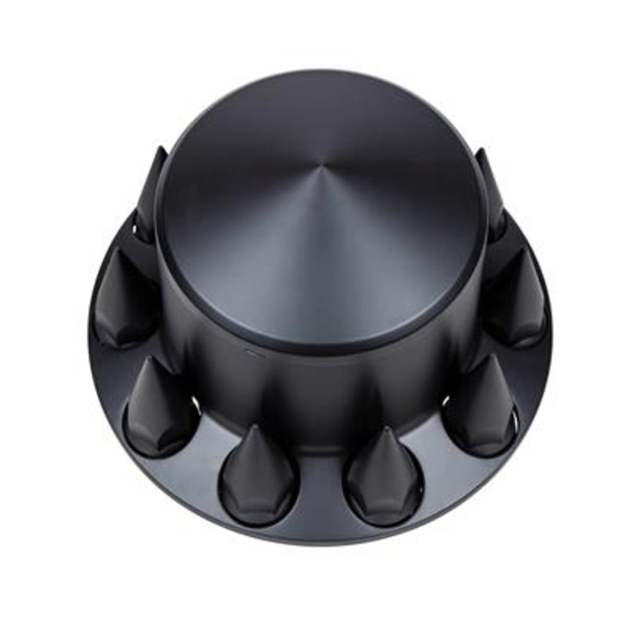 Pointed Rear Axle Cover With 33mm Spike Thread-On Nut Covers - Matte Black