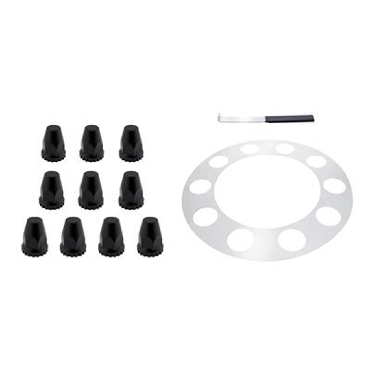 Aero Full-Moon Rear Axle Cover Kit - Indigo Blue