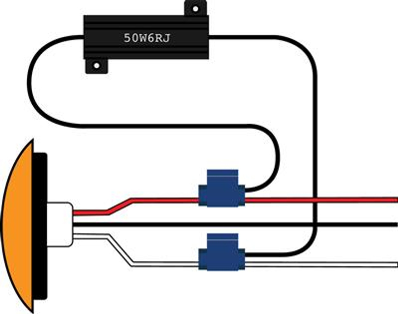 Load Resistor Kit Solves LED Issue - 50 Watt/6 Ohm - Competition Series