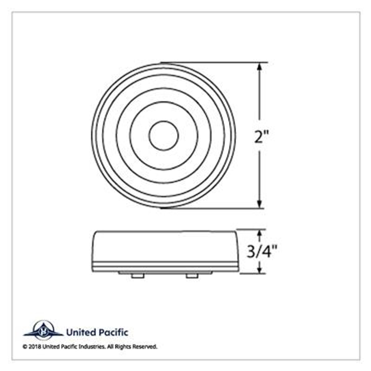 2" Light (Clearance/Marker) Amber Lens