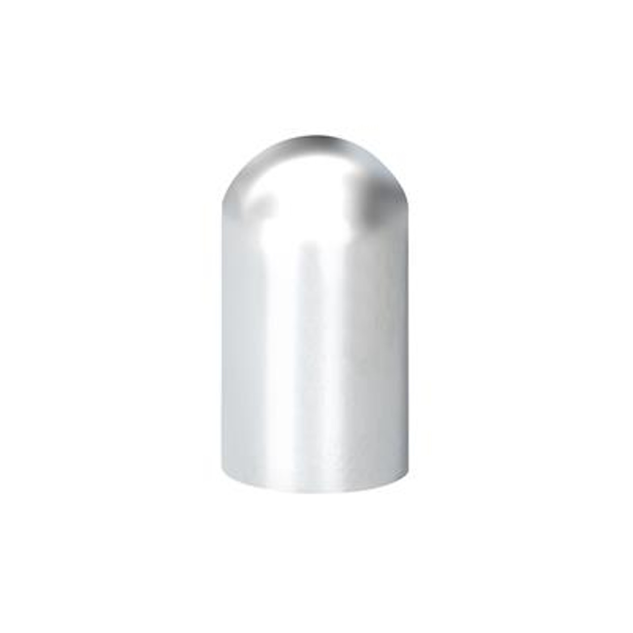 33mm x 3-3/4" Chrome Plastic Dome Nut Cover - Thread-On (Bulk)