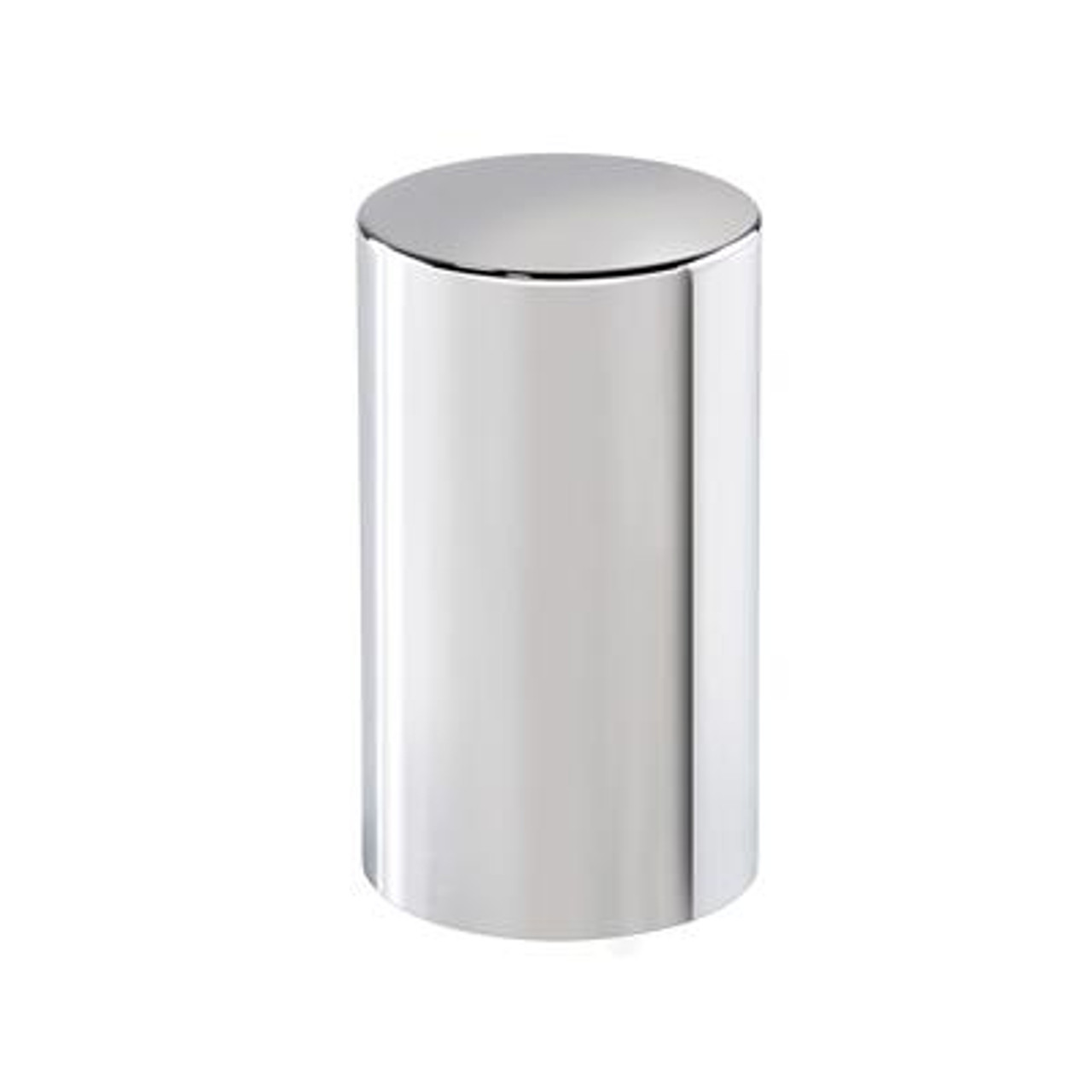 33mm X 3-1/2" Chrome Plastic Cylinder Nut Covers - Push-On (60-Pack)
