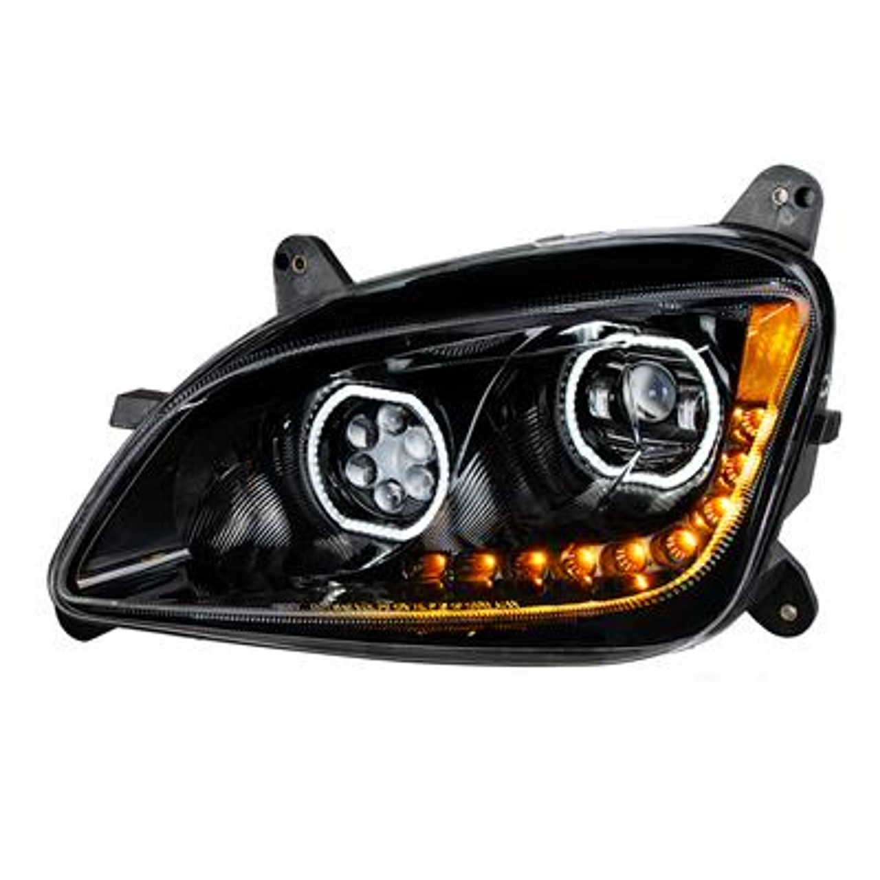 United Pacific makes a variety of headlight assemblies that will light up the road like never before. Applications are available for Peterbilt, Kenworth, Freightliner, and many more. Our headlights meet regulations for light emission and safety.