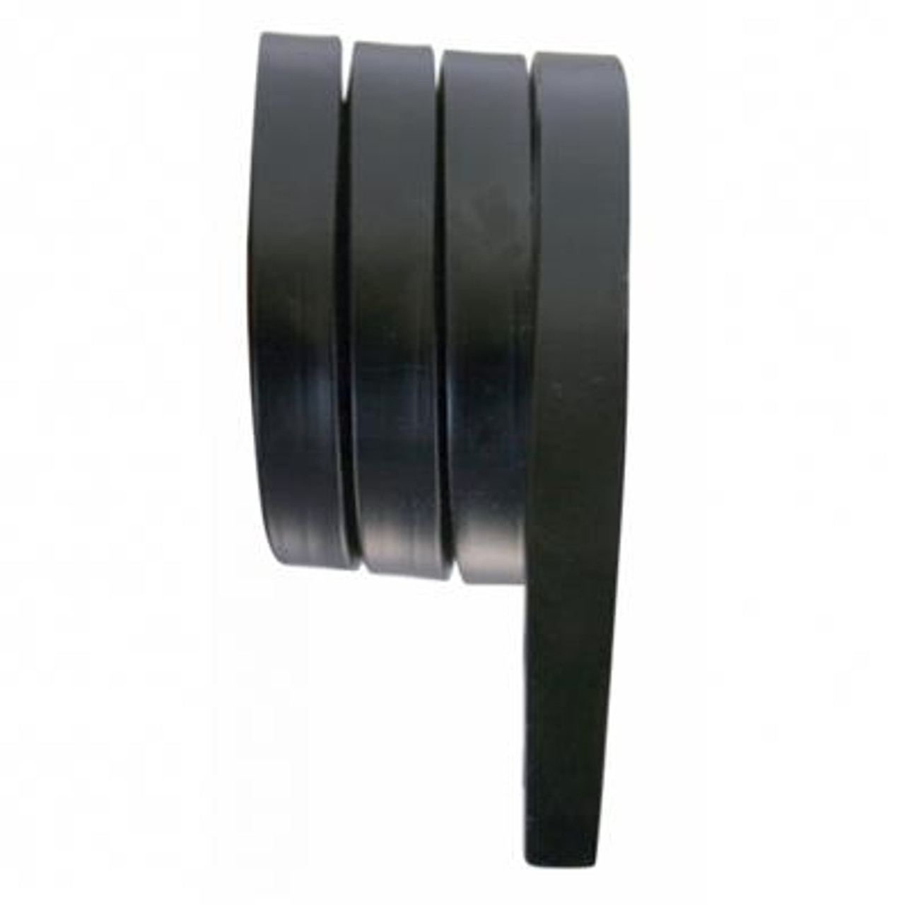 Black Straight Mud Flap Hangers - 3 Coils (Pair)