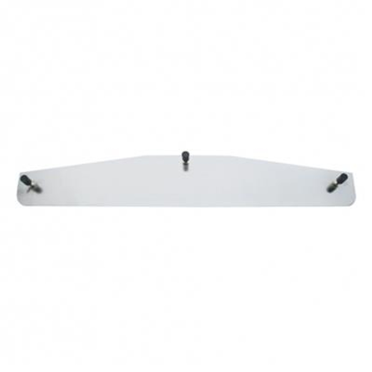 4" X 24" Chrome Standard Bottom Mud Flap Plate - Welded Stud